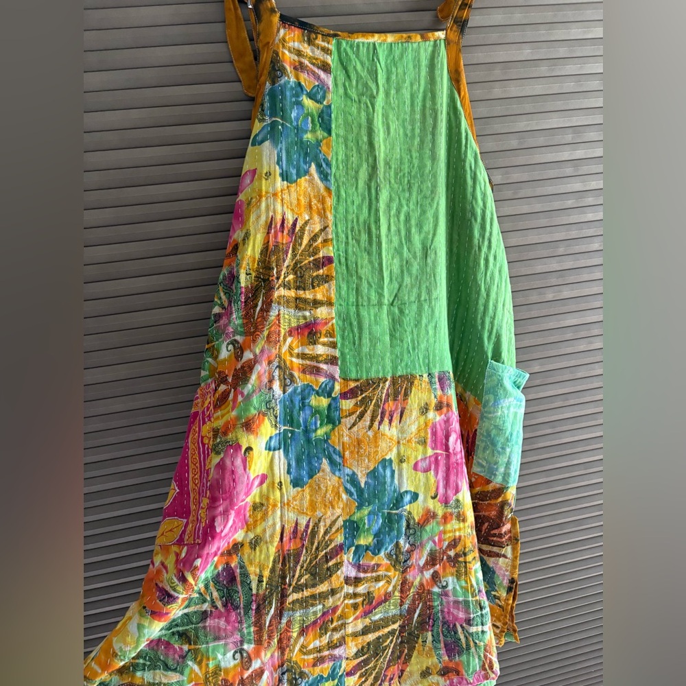 Patchwork Floral Maxi Dress